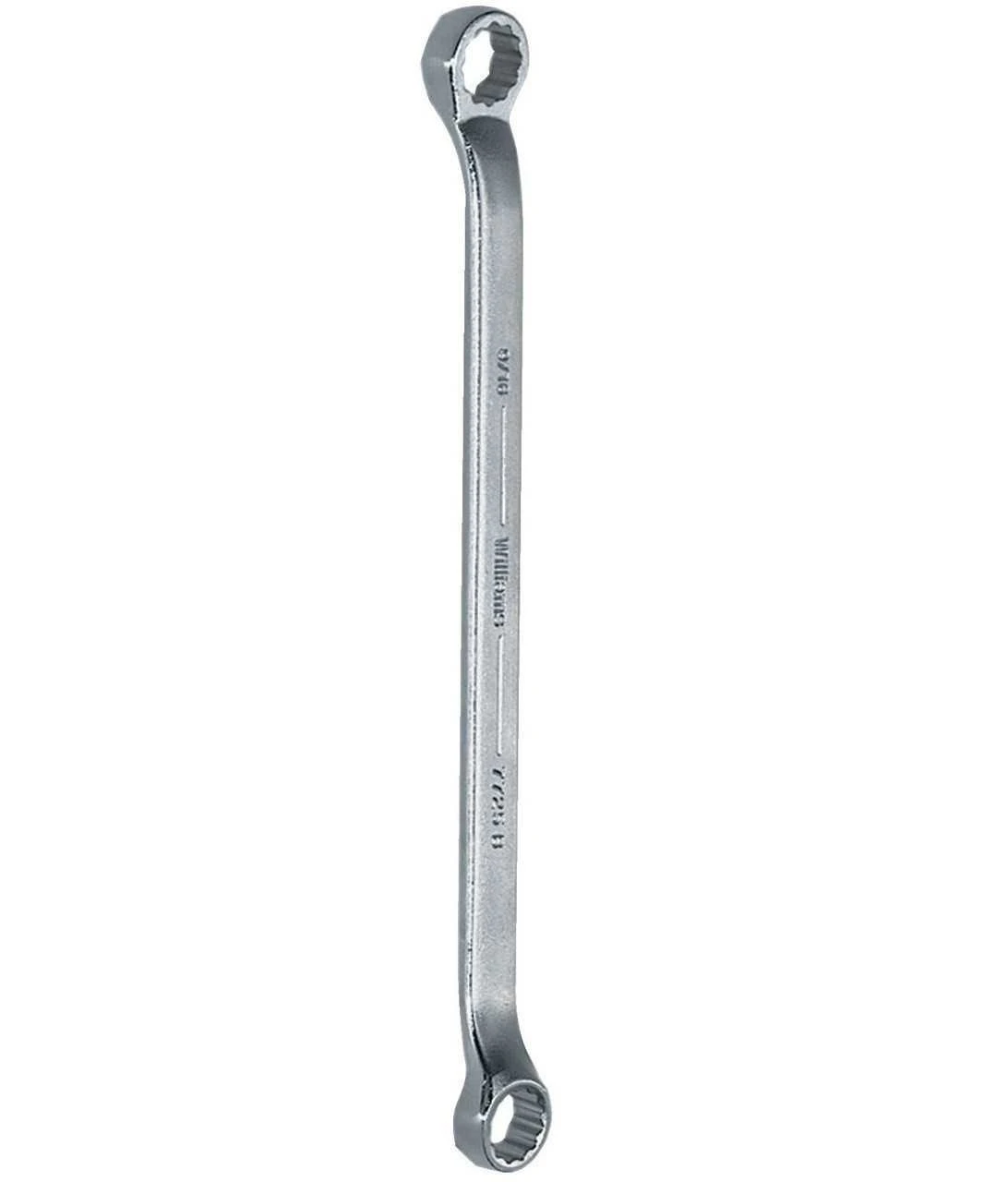 10x11MM Williams Satin Chrome Double Head 10 Degree Offset Box End Wrench 12 PT - JHWBWM-1011 Pro Torque Tools