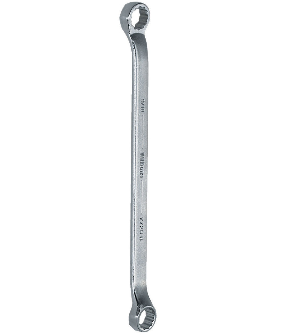 Williams 16x18MM Williams Satin Chrome Double Head 10 Degree Offset Box End Wrench 12 PT - JHWBWM-1618 