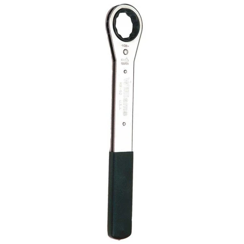 22MM Williams Polished Chrome Single Head Ratcheting Box Wrench 12 PT - JHWRBM-22