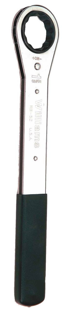 Williams 29MM Williams Polished Chrome Single Head Ratcheting Box Wrench 12 PT - JHWRBM-29
