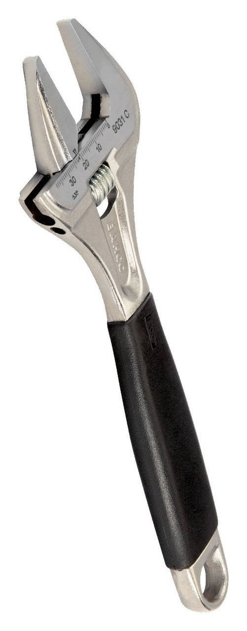 Williams 8 Williams Chrome Wide Opening Jaw Adjustable Wrench with Rubber Handle - 9031 RC US