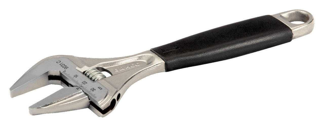 8" Williams Chrome Adjustable Wrench with Rubber Handle - BAH9031RCUS Pro Torque Tools