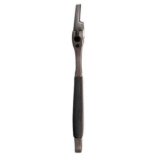 6" Williams Black Wide Opening Thin Jaw Adjustable Wrench with Rubber Handle - 9029 RT US