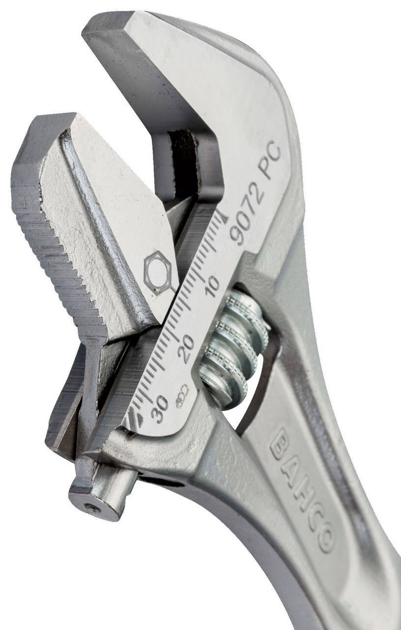 Williams 12 Williams Chrome Rubber Handle Adjustable Wrench with Reversible Jaw - 9073 RPC US