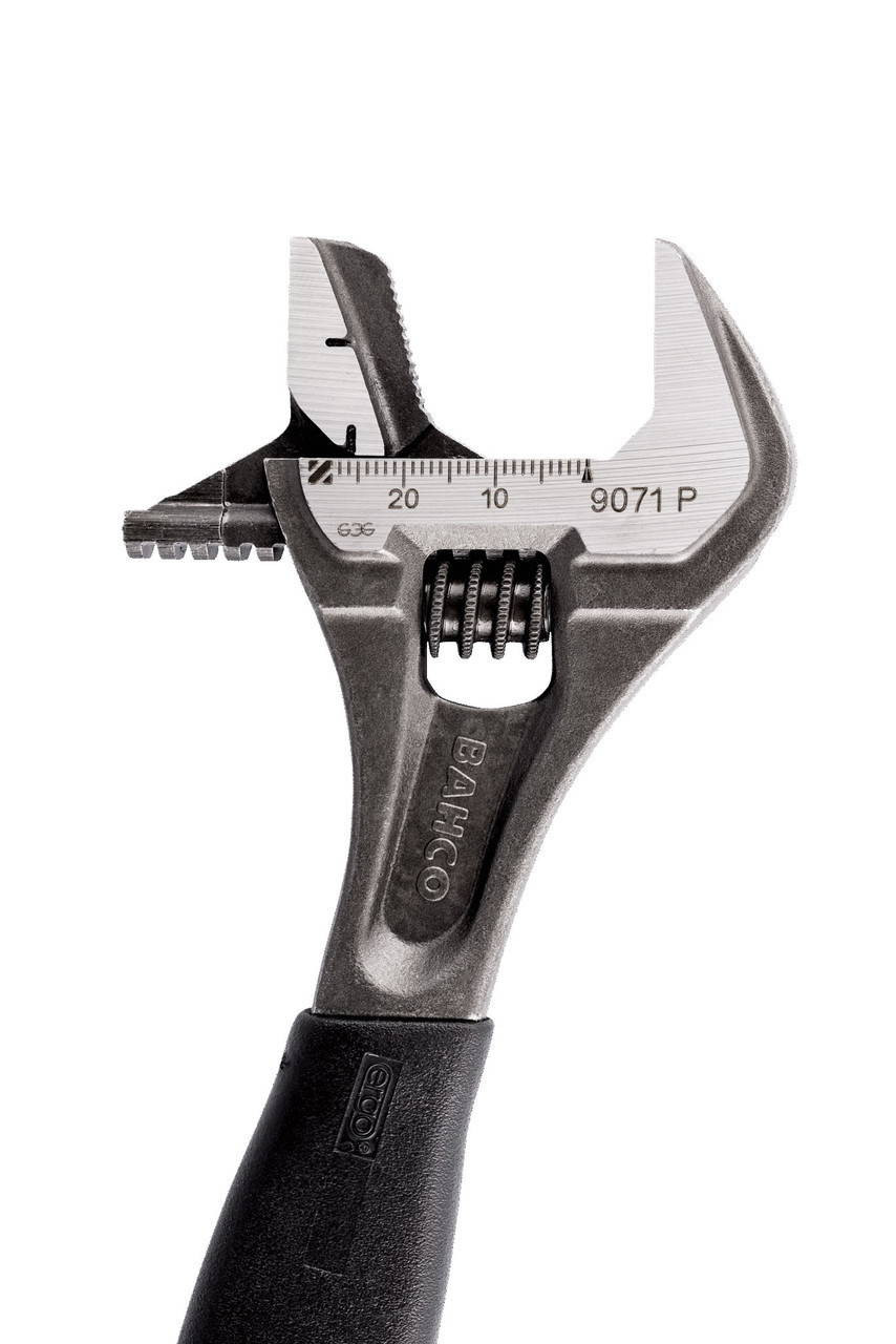 Williams 10 Williams Black Rubber Handle Adjustable Wrench with Reversible Jaw - 9072 RP US