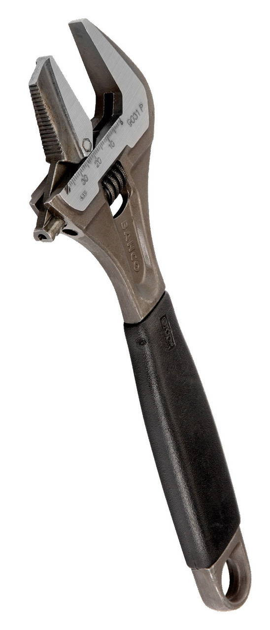 Williams 8 Williams Black Reversible Extra Wide Opening Jaw Adjustable Wrench with Rubber Handle - 9031 RP US