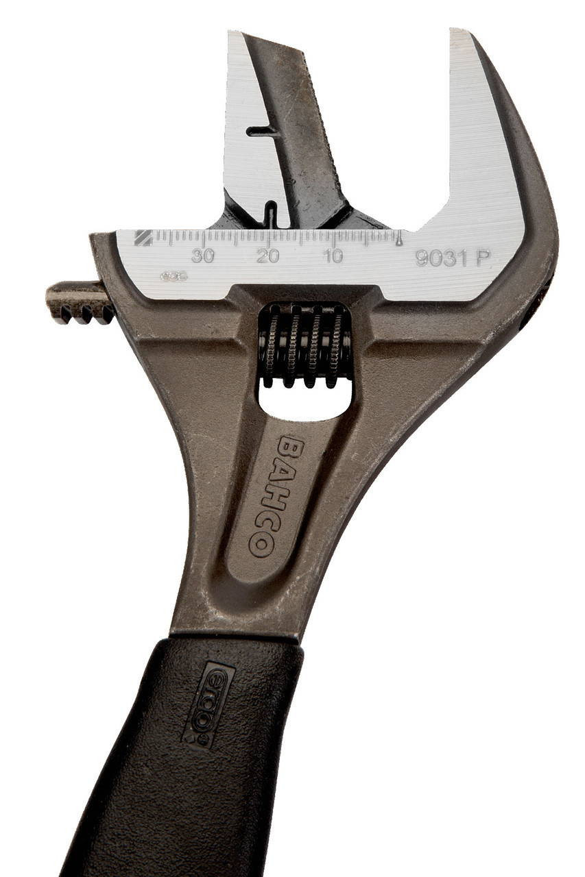 Williams 8 Williams Black Reversible Extra Wide Opening Jaw Adjustable Wrench with Rubber Handle - 9031 RP US