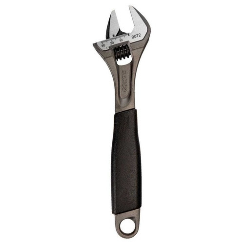 6" Williams Black Adjustable Wrench with Rubber Handle - 9070 R US