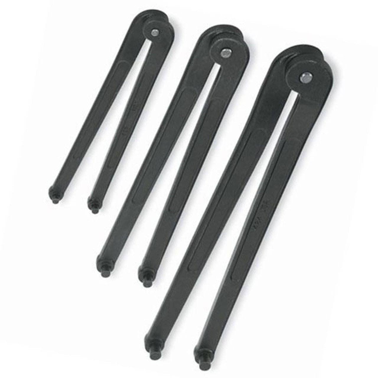 Williams 6 1/4-10 3/8 Williams Black Adjustable Face Spanner Wrench Set 3 Pcs in Pouch - JHWWS-483