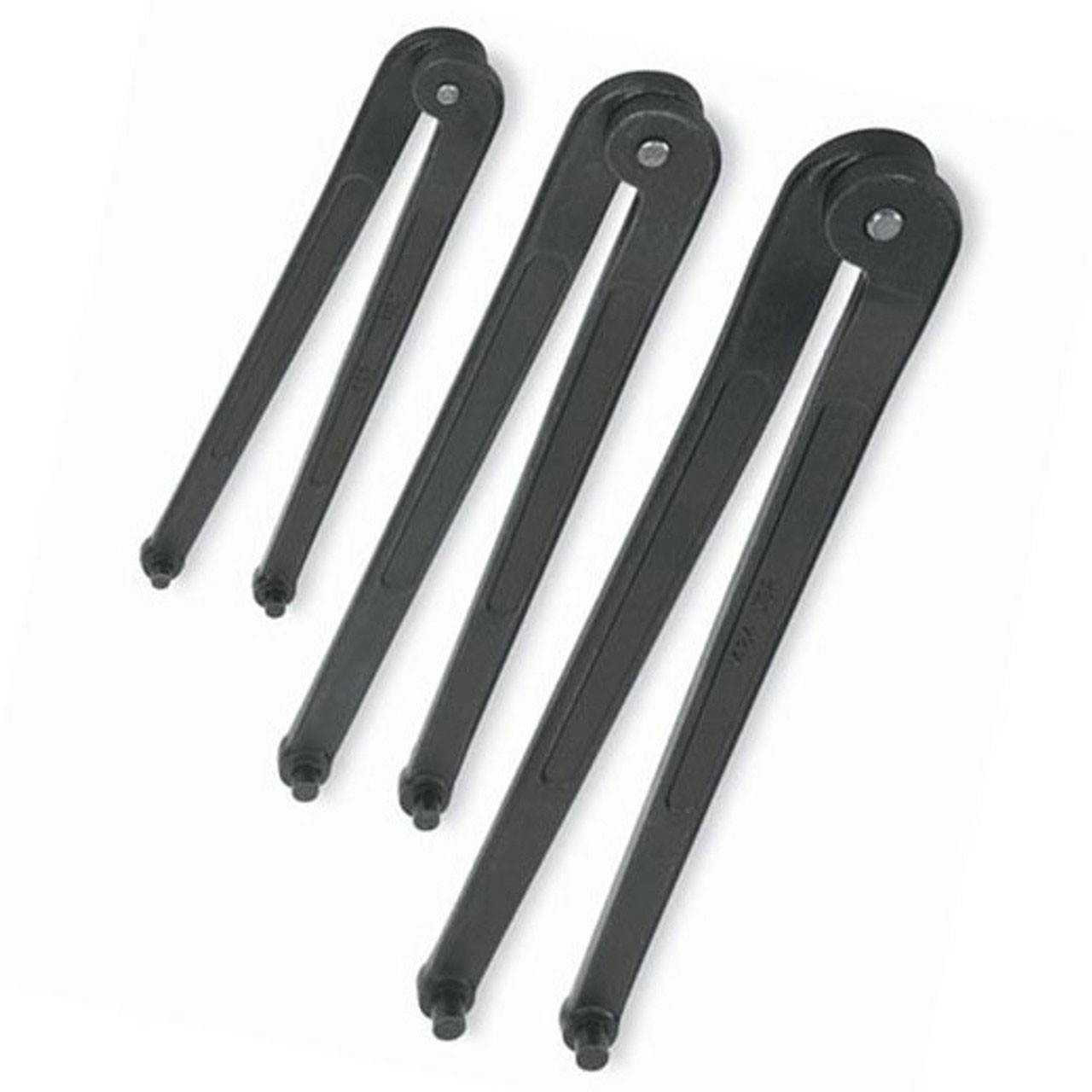 6 1/4"-10 3/8" Williams Black Adjustable Face Spanner Wrench Set 3 Pcs in Pouch - JHWWS-483 Pro Torque Tools