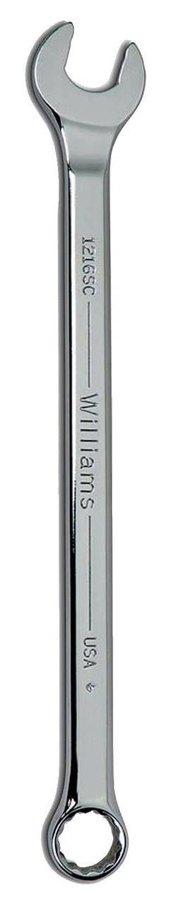 Williams 1/2 Williams Satin Chrome Combination Wrench 12 PT - JHW1216SC
