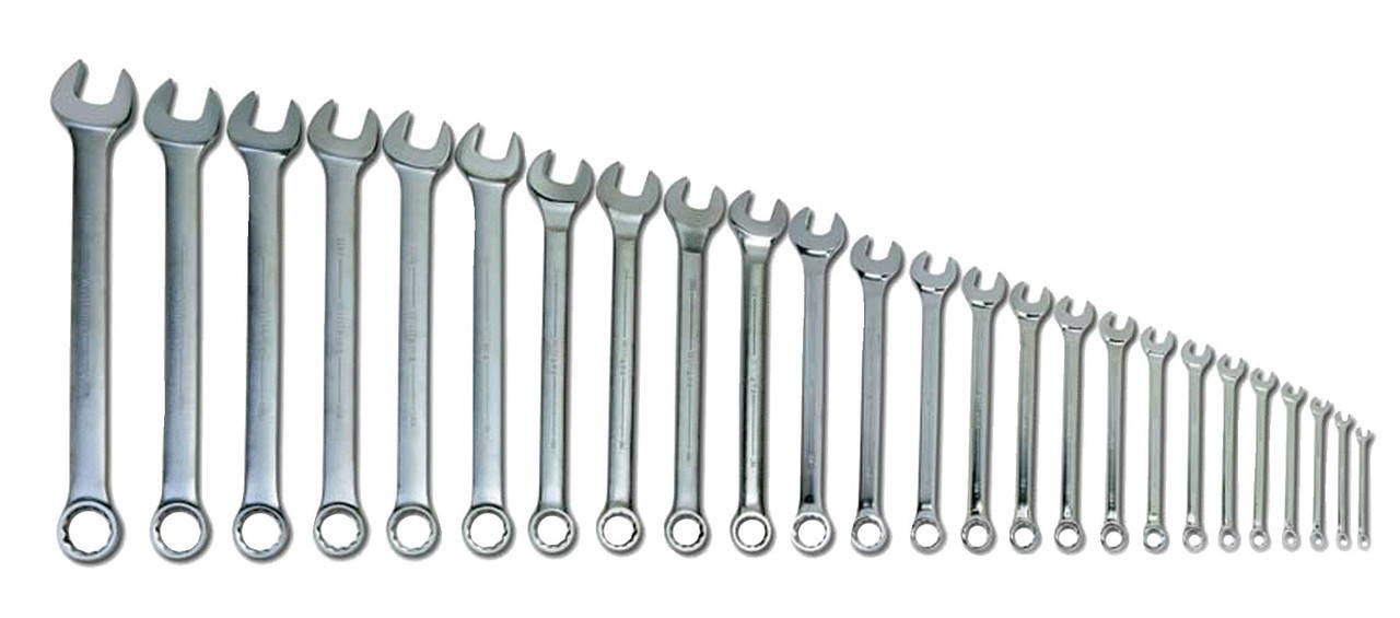 Williams 1/4-2 Williams Polished Chrome Combination Wrench Set 26 Pcs in Pouch - JHWWS1190SCA