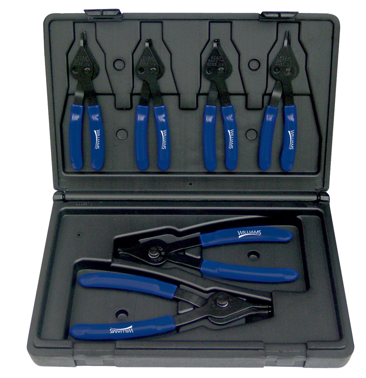 Williams 0.038 - 0.070 Williams Combination Internal/External Snap Ring Pliers Set 6 Pcs - JHWPL-1606