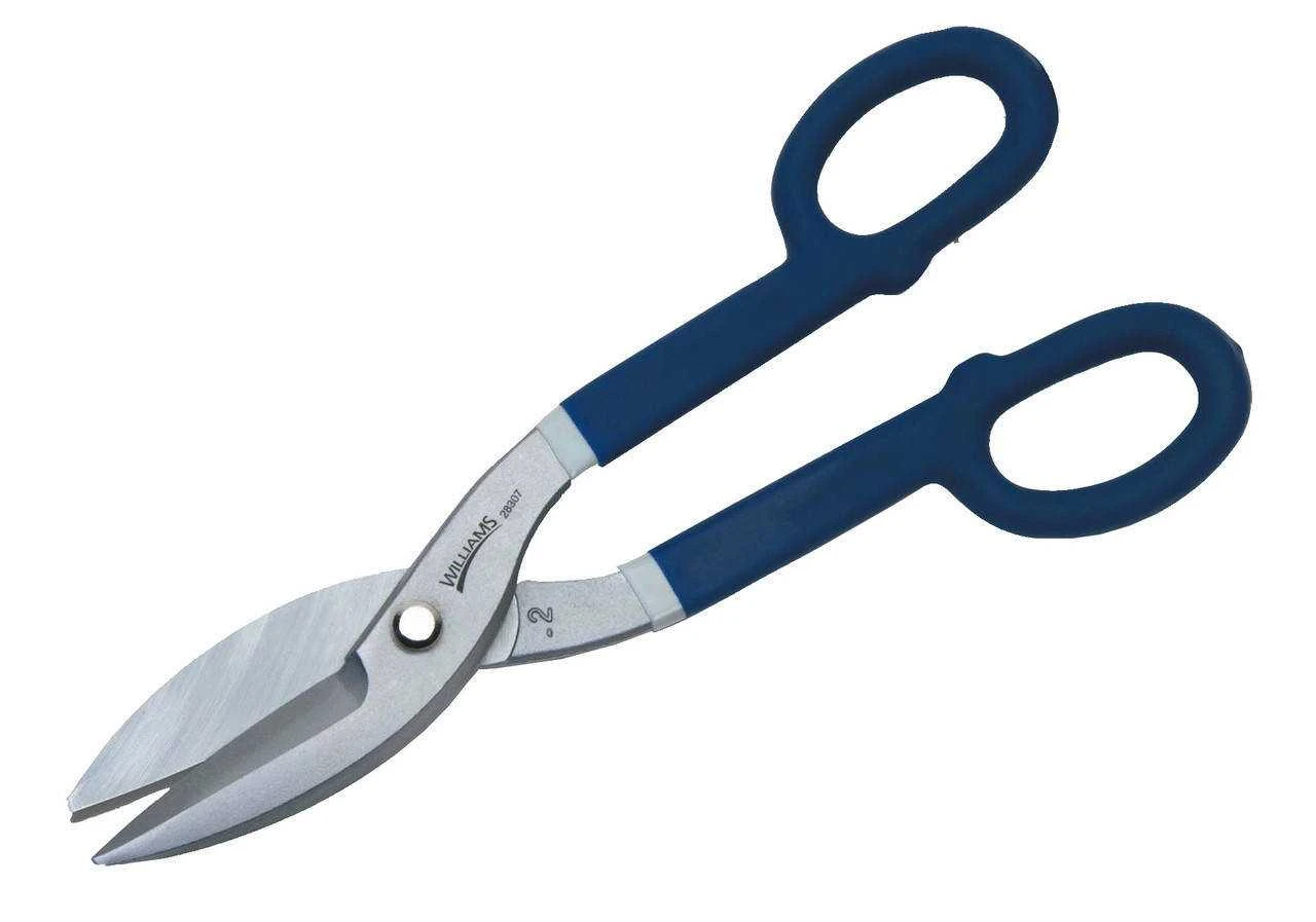 14" Williams Straight Pattern Tin Snips with Double-Dipped Plastic Handle - JHW28309 Pro Torque Tools