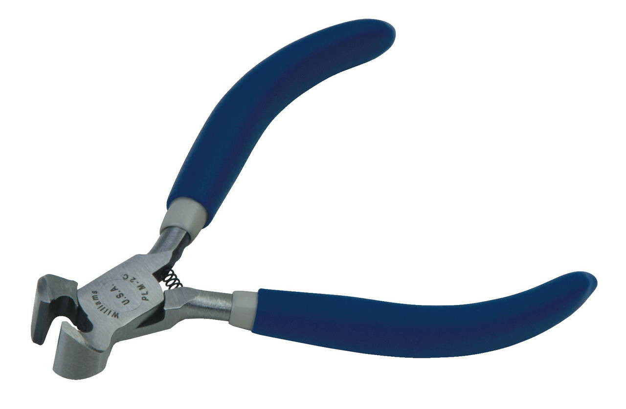 Williams 4 1/2 Williams End Cutting Nippers with Double-Dipped Plastic Handle - JHWPLM-2C