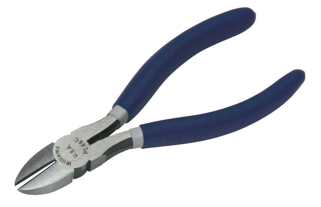 4" Williams Industrial Grade Diagonal Cutting Pliers with Double-Dipped Plastic Handle - JHWPL-44C Pro Torque Tools