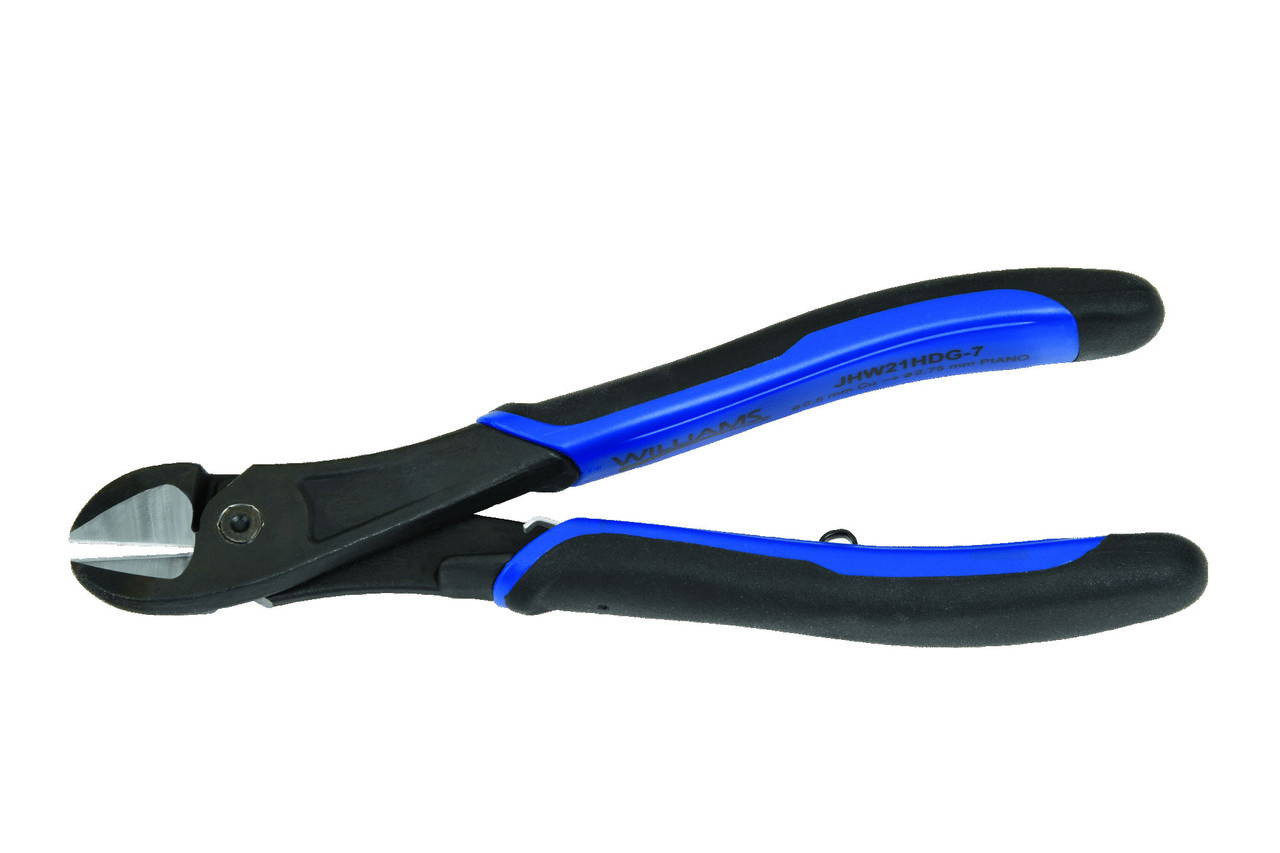 Williams 5 1/2 Williams Heavy Duty Side Cutting Pliers Handle with Bi-Molded Grips and On/Off Return Spring - JHW21HDG-5.5
