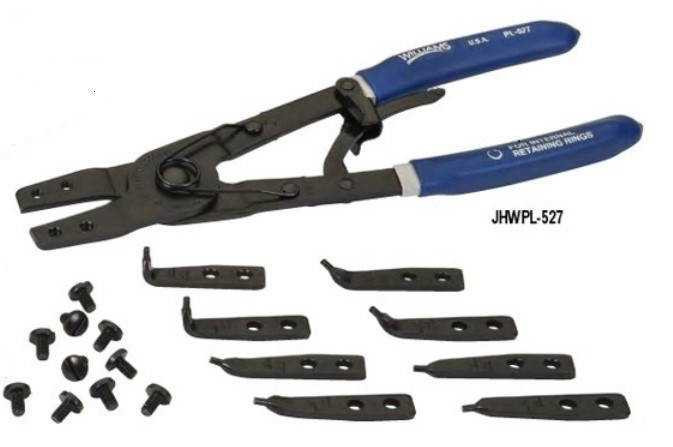 5/16" Williams Heavy Duty Retaining Ring Pliers & Tips with Double-Dipped Plastic Handle - JHWPL-527 Pro Torque Tools
