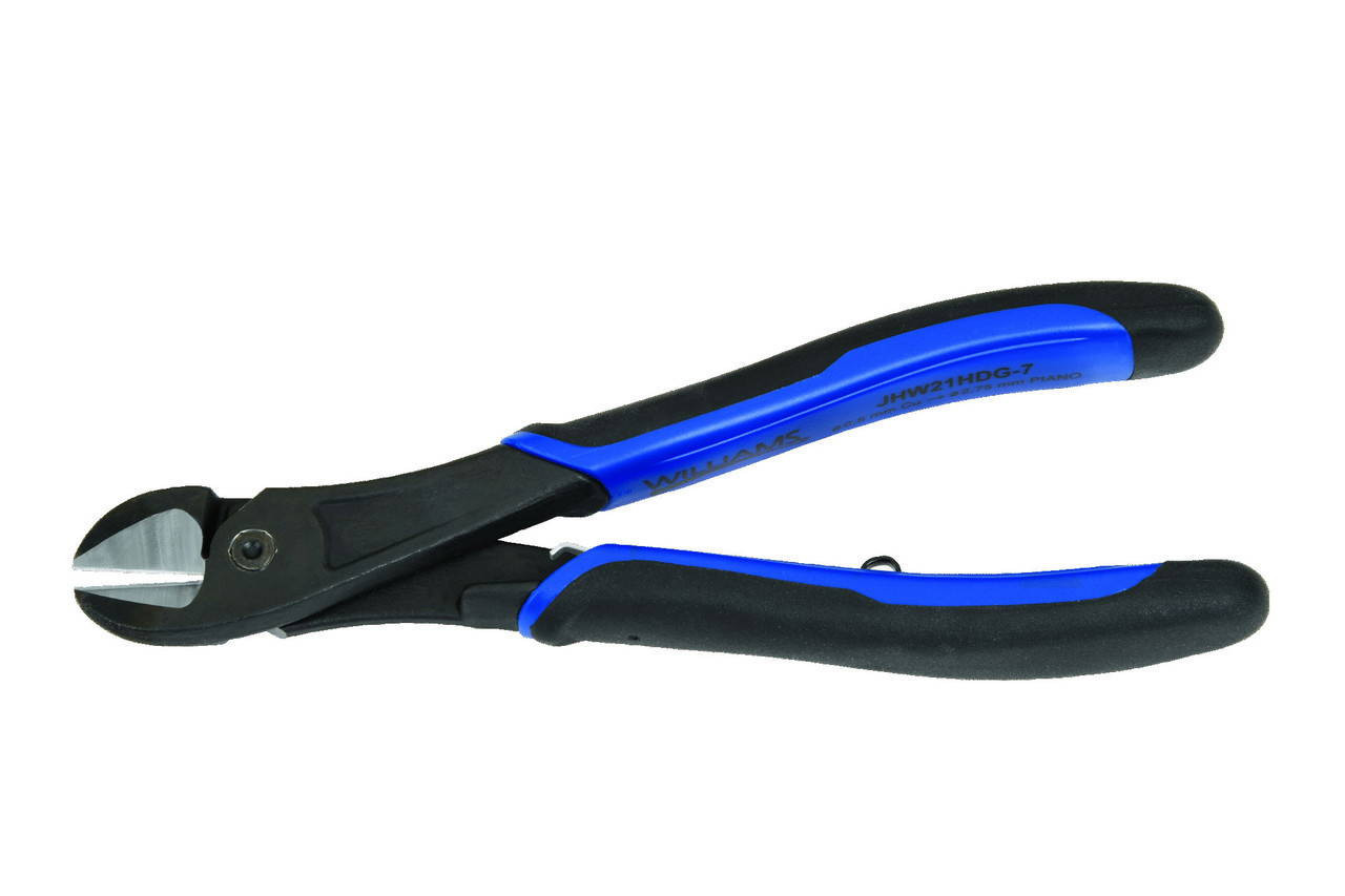 Williams 6 1/4 Williams Heavy Duty Side Cutting Pliers Handle with Bi-Molded Grips and On/Off Return Spring - JHW21HDG-6