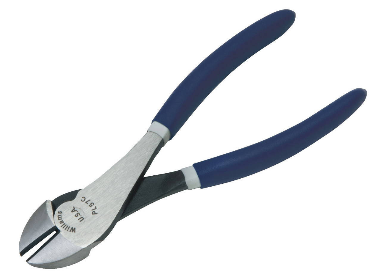 Williams 7 1/4 Williams High Leverage Diagonal Cutting Pliers with Double-Dipped Plastic Handle - JHWPL-57C