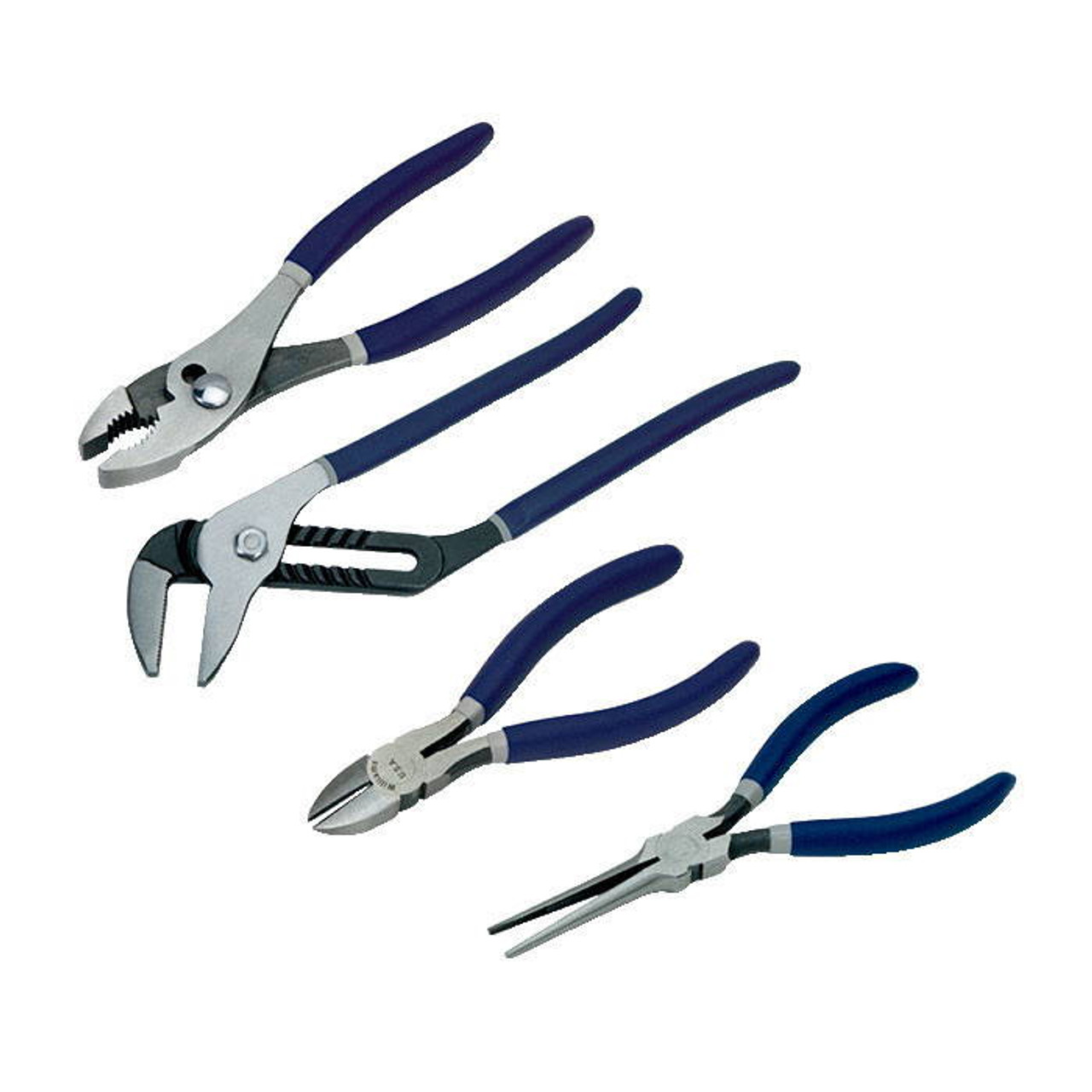 Williams 8 - 7 Williams Combination Pliers with Double-Dipped Plastic Handle Set 4 Pcs - JHWPLS-4SG