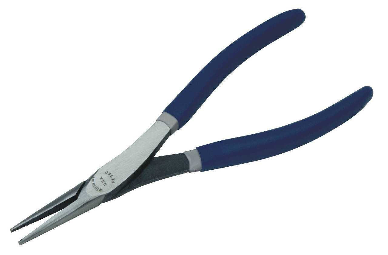 8" Williams High Leverage Chain Nose Pliers with Double-Dipped Plastic Handle - JHWPL-98C Pro Torque Tools