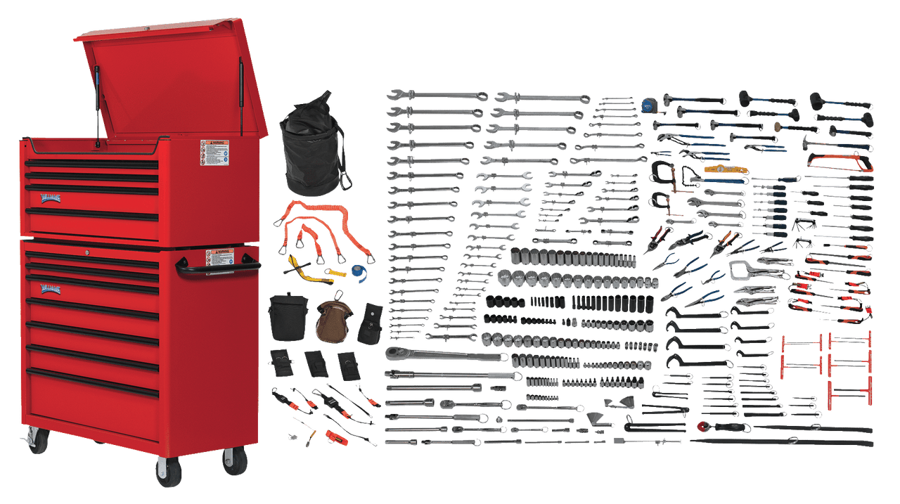 Williams Complete Tools at Height Master Maintenance Set with Tool Boxes 409 Pcs - JHWSC409THTB