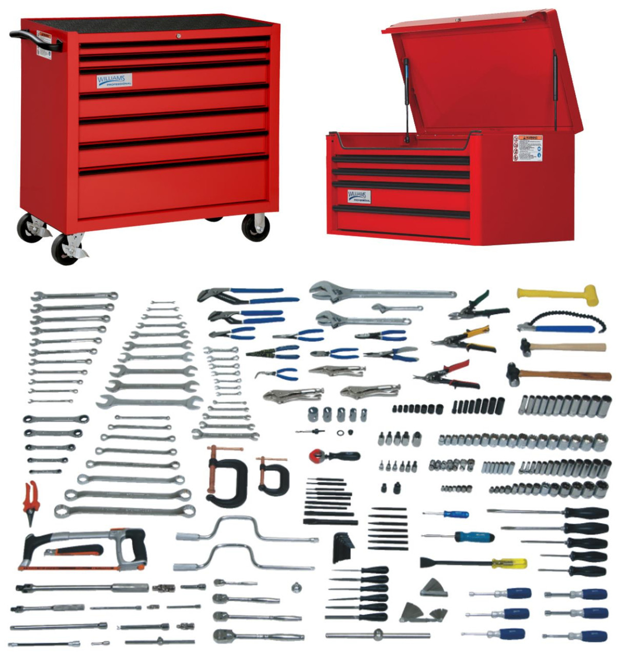 Williams Complete Advanced Maintenance Service Tool Set with Boxes - JHWADVMNTTB