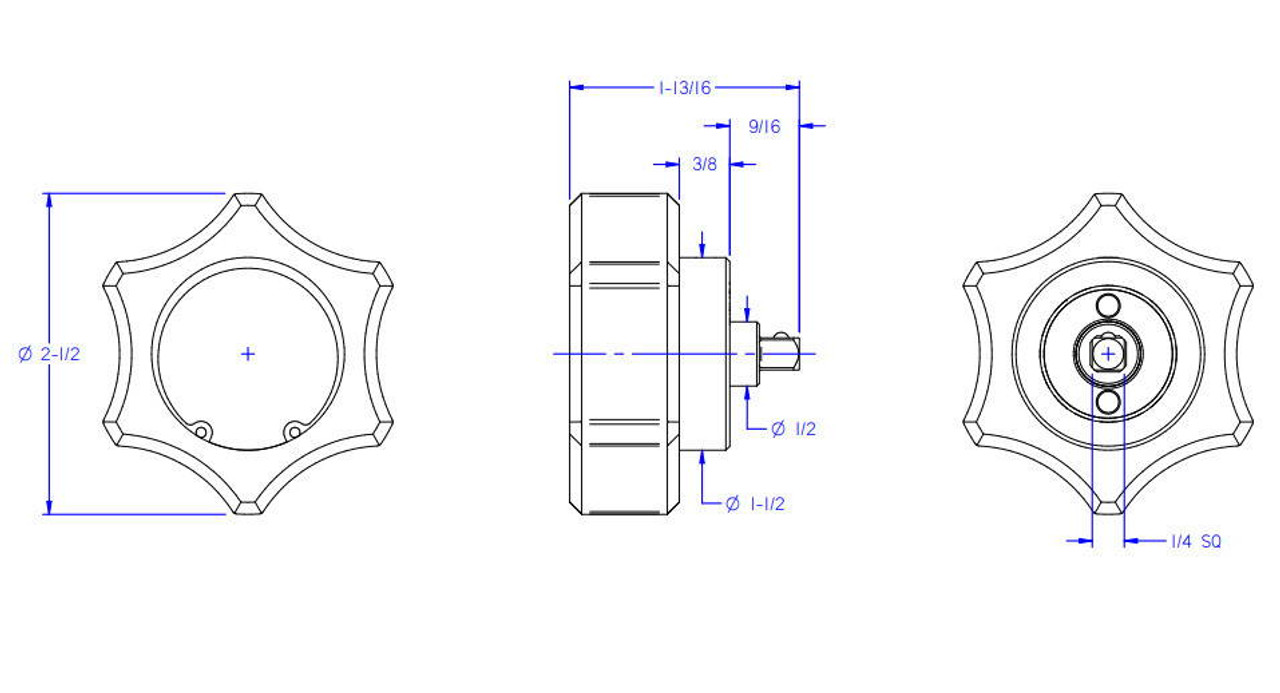 Seekonk 5-50 In Lbs Seekonk Preset Torque Limiting Knobs  