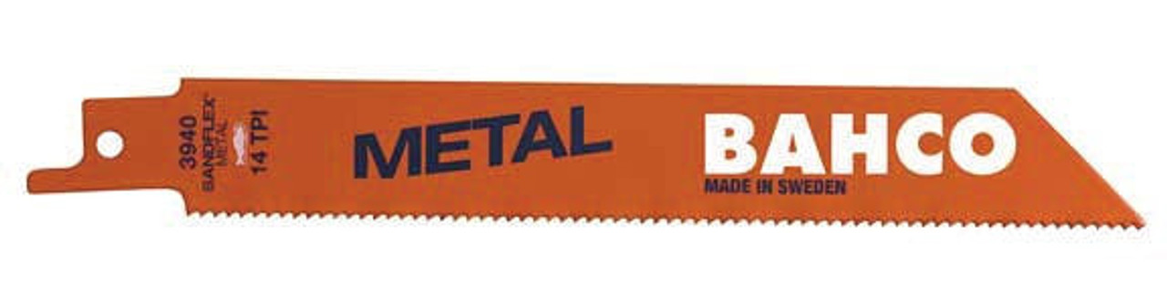  Bahco Bi-Metal Reciprocating Saw Blade For Cutting General Metal 18 TPI, 6", 2 Pack - BAH900618ST2 