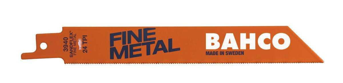 Bahco Bi-Metal Reciprocating Saw Blade For Cutting Fine Metal 24 TPI, 6", 10 Pack - BAH900624STT Pro Torque Tools