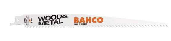 Bahco Bi-Metal Reciprocating Saw Blade For Cutting Wood And Metal 6 TPI, 12", 10 Pack - BAH901206SLT Pro Torque Tools