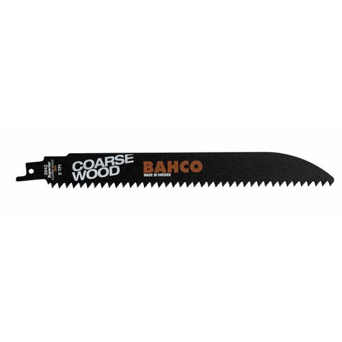 Bahco High Carbon Steel Reciprocating Saw Blade For Cutting Coarse Wood 5 TPI, 9", 2 Pack - BAH920905HL2