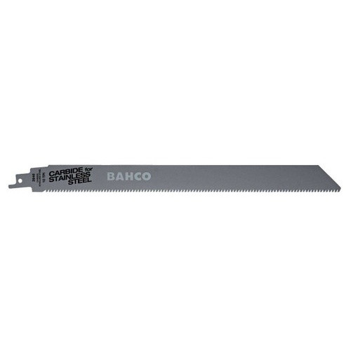 Bahco Carbon Tipped Reciprocating Saw Blade For Stainless Steel Cutting 10 TPI, 12", 1 Pack - 3946-300-10-HST-1P