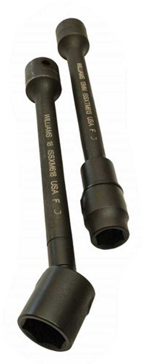 12MM Williams 3/8" Dr Flextension 6.57" Shrank 6Pt - ISFXM612 Pro Torque Tools