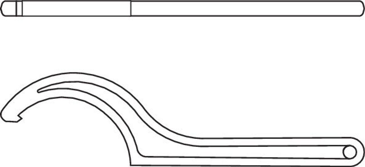 58 - 62 MM Gedore Hook Wrench With Lug - 6334610