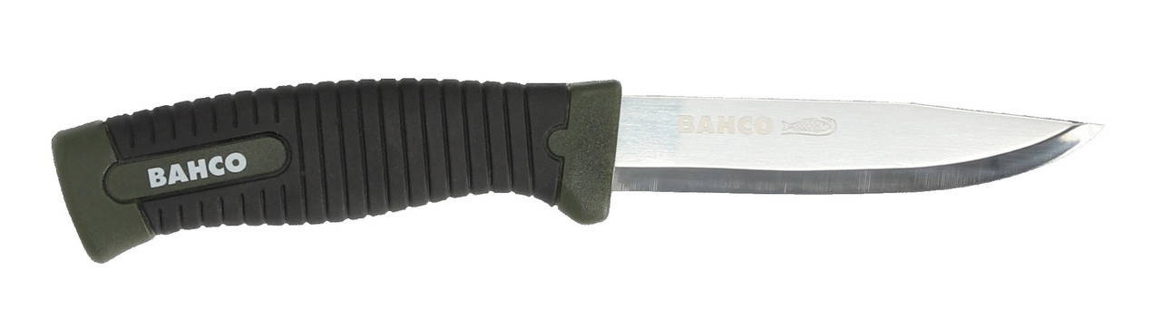 Bahco Tradesman Laplander Knife with 2-Component Green Handle 218 mm - 2446-LAP