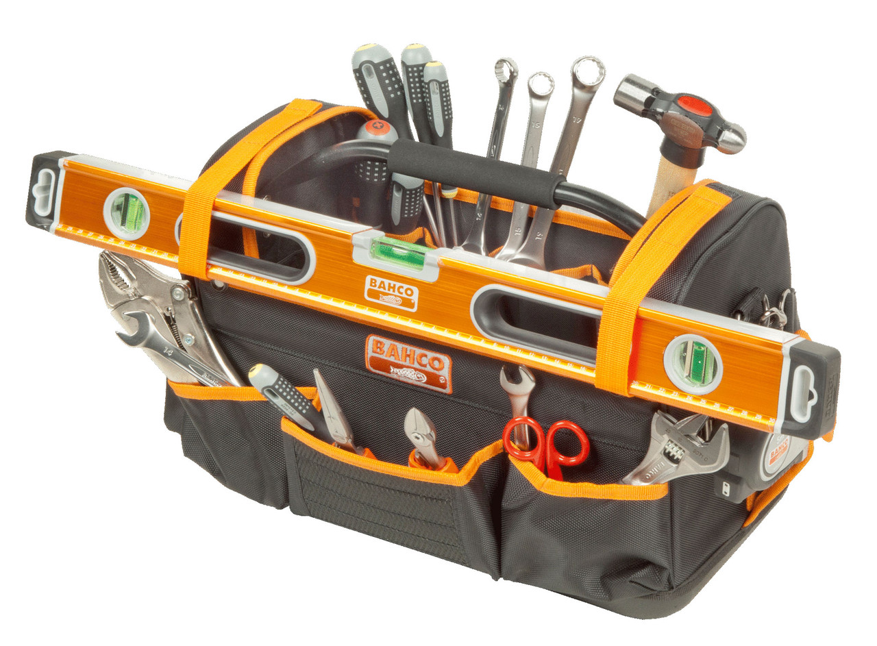 Bahco 24 L Open Top Fabric Tool Bags with Rigid Base 485 mm - BAH3100TB