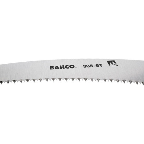 Bahco Hardpoint Toothed Pole Pruning Saw with Steel Tube Handle and Extended Hook Tip 6 TPI 360 mm - BAH385-6T