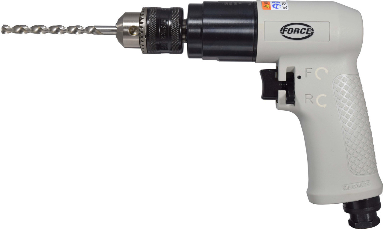 Sioux Tools 5445CR Reversible Pistol Grip Drill | 0.5 HP | 3/8" Chuck Capacity | 2000 RPM | Keyed Chuck