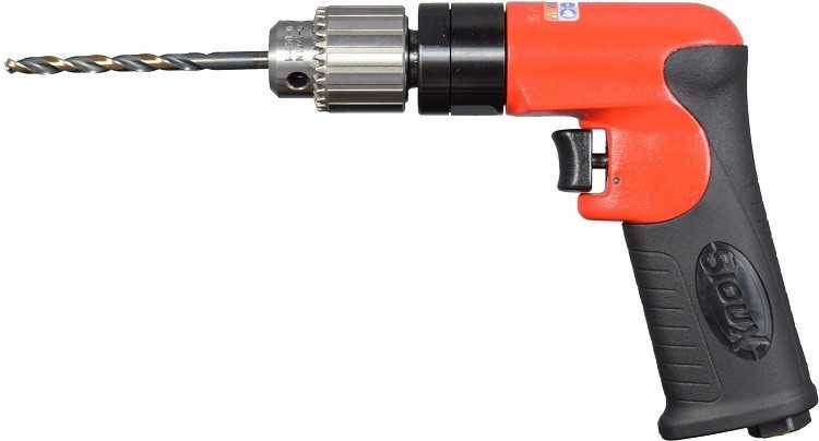 Sioux Tools SDR5P36N2 Non-Reversible Compact Drill | 0.5 HP | 3600 RPM | 1/4" Keyed Chuck Pro Torque Tools