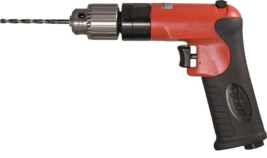 Sioux Tools SDR5P18R2 Reversible Pneumatic Drill | 0.5 HP | 1800 RPM | 1/4" Keyed Chuck