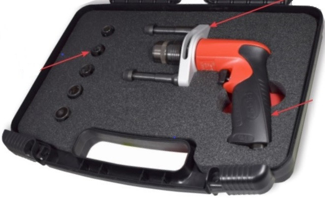 Sioux Tools SRS6P21-K Rivet Shaver Kit | 21,000 RPM | 3/8