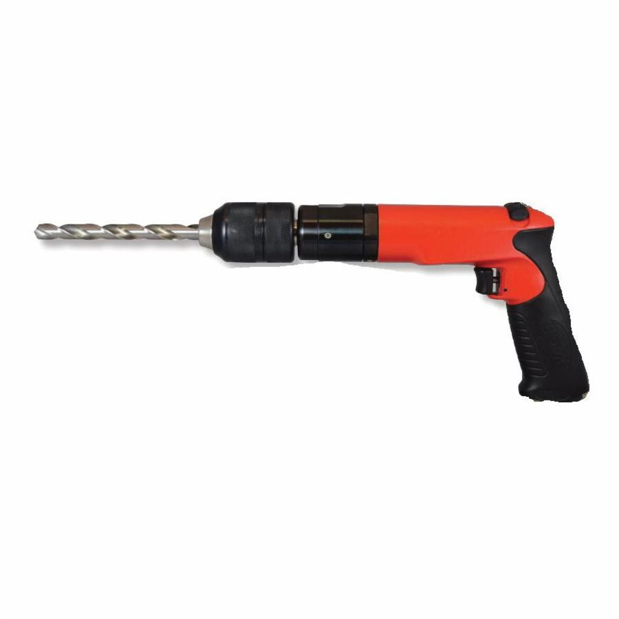 Sioux Tools SDR10P12RK4 Signature SDR10P Pistol Grip Drill | 1/2 in Keyless Chuck | 1 HP | 90 PSI | 9.1 in OAL | 30 CFM Short Run Air Consumption