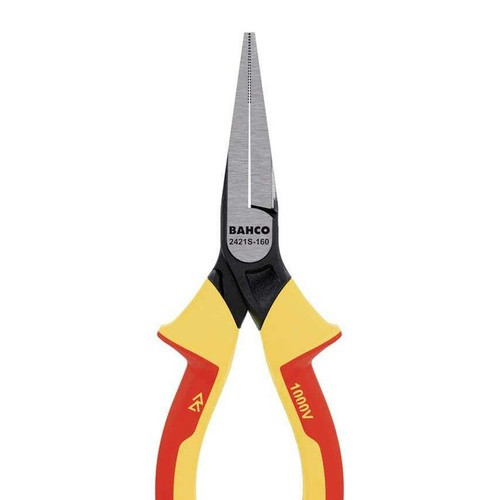 6-1/4" Bahco 1000V Flat Nose Plier - 2421S-160