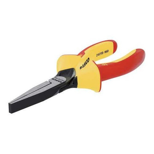7" Bahco 1000V Flat Nose Plier - 2421S-180