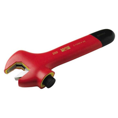10" Bahco 1000V Fully Insulated Adjustable Wrench - BAH8072VLT