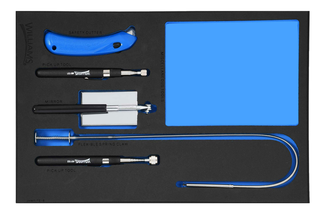 Williams Utility Tool Set in 1/3 Foam Drawer Inset 5 Pcs - JHWFITS-6 Pro Torque Tools