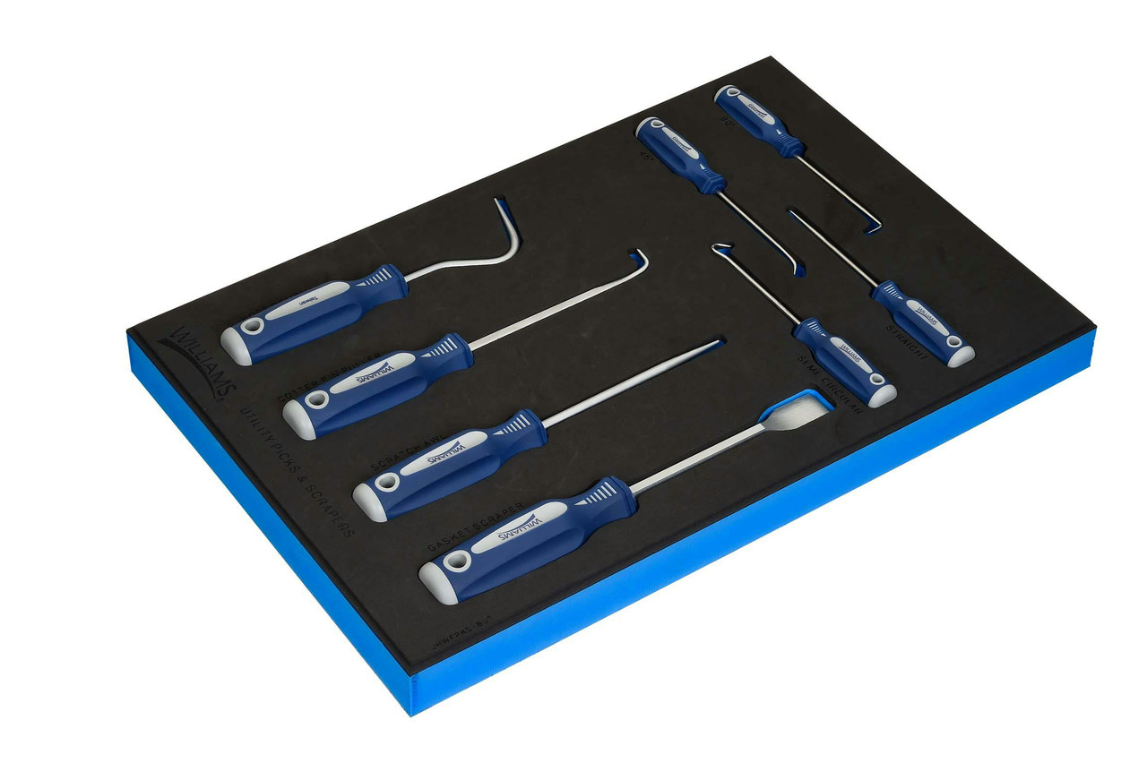 Williams Pick Set in 1/3 Foam Drawer Inset 8 Pcs - JHWFPKS-8UT