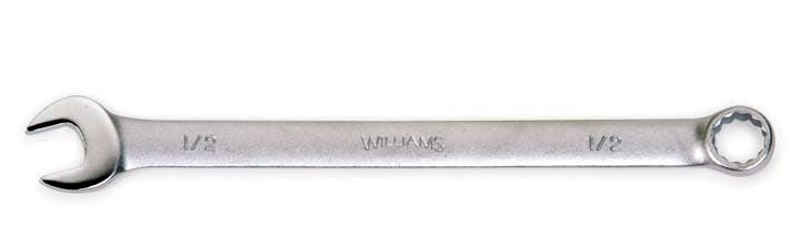 13/16" Williams Satin Chrome Finish Combination Wrench 12 Pt - JHW11126